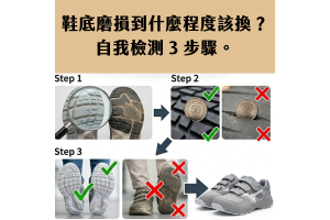 鞋底磨損到什麼程度該換?自我檢測 3 步驟 鞋底磨損到什麼程度該換?自我檢測 3 步驟