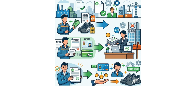 如何申請安全鞋的補助或保險給付？