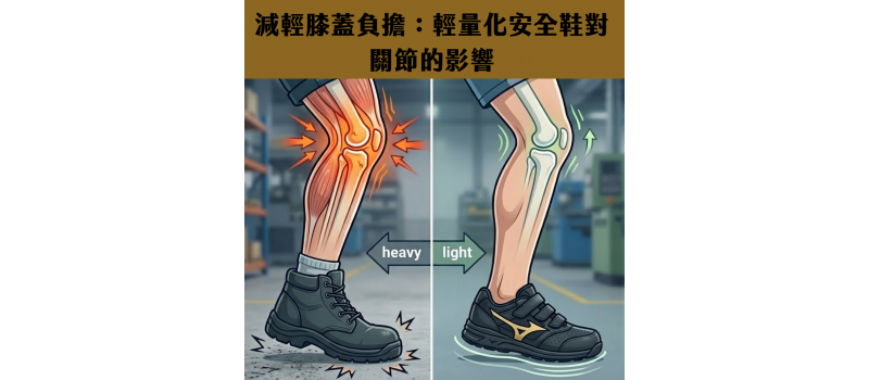 【減輕膝蓋負擔：輕量化安全鞋對關節的影響】