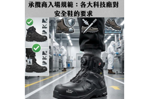 【承攬商入場規範：各大科技廠對安全鞋的要求】各大科技廠