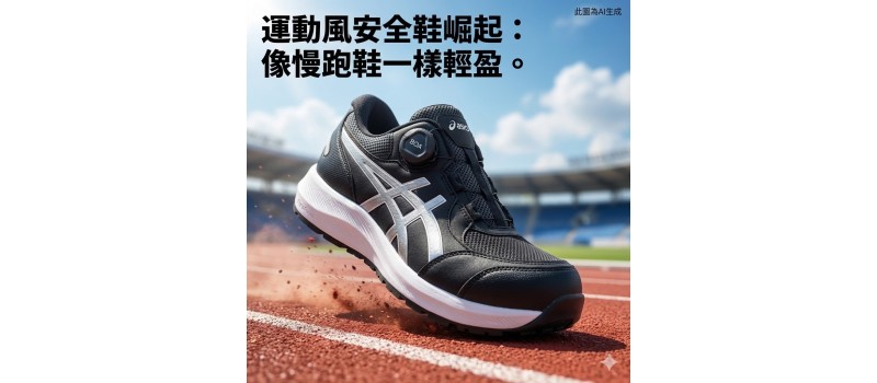運動風安全鞋崛起：像慢跑鞋一樣輕盈。