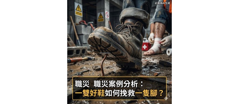 【職災案例分析：一雙好鞋如何挽救一隻腳？】