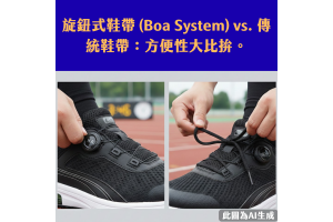 【旋鈕式鞋帶 (Boa System) vs. 傳統鞋帶：方便性大比拚。】