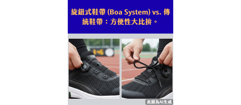 【旋鈕式鞋帶 (Boa System) vs. 傳統鞋帶：方便性大比拚。】