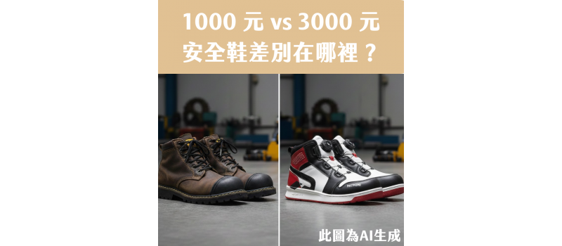 [PK] 1000 元 vs. 3000 元的安全鞋，差別在哪裡？