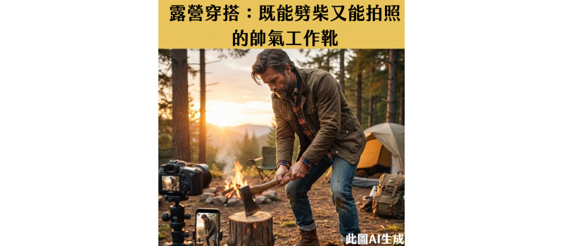 露營穿搭：既能劈柴又能拍照的帥氣工作靴