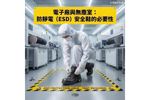 電子廠與無塵室:防靜電(ESD)安全鞋的必要性。 電子廠與無塵室:防靜電(ESD)安全鞋的必要性。