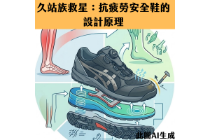 久站族救星：抗疲勞安全鞋的設計原理