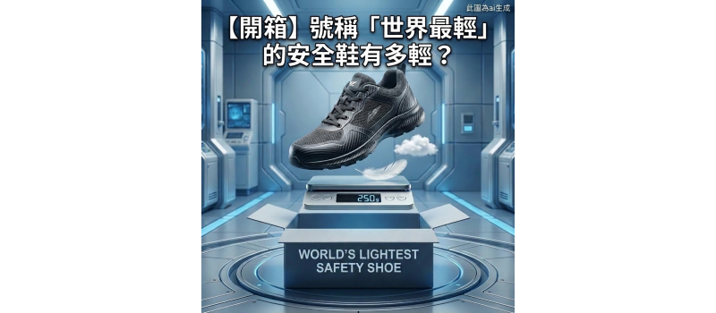 [開箱] 號稱「世界最輕」的安全鞋有多輕？