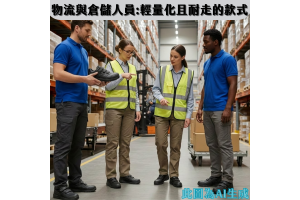 【物流與倉儲人員：輕量化且耐走的款式推薦。】