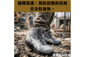 腳踝保護：預防扭傷的高筒安全鞋優勢。