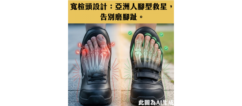 寬楦頭設計：亞洲人腳型救星，告別磨腳趾