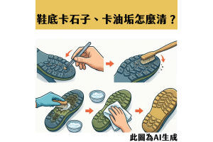 鞋底卡石子、卡油垢怎麼清？日常維修保養攻略