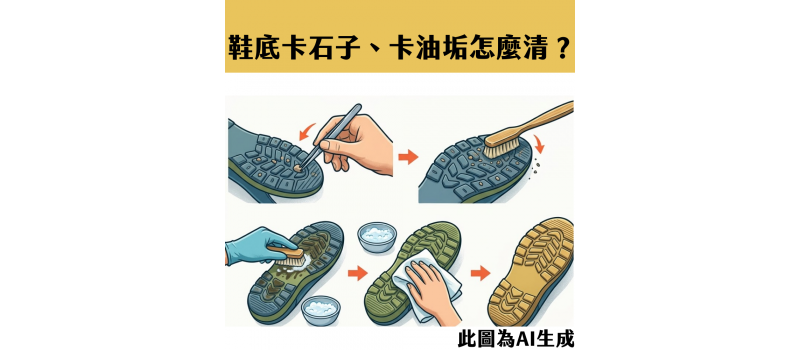 鞋底卡石子、卡油垢怎麼清？日常維修保養攻略