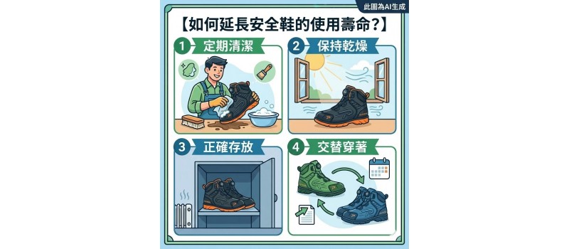 如何延長安全鞋的使用壽命？