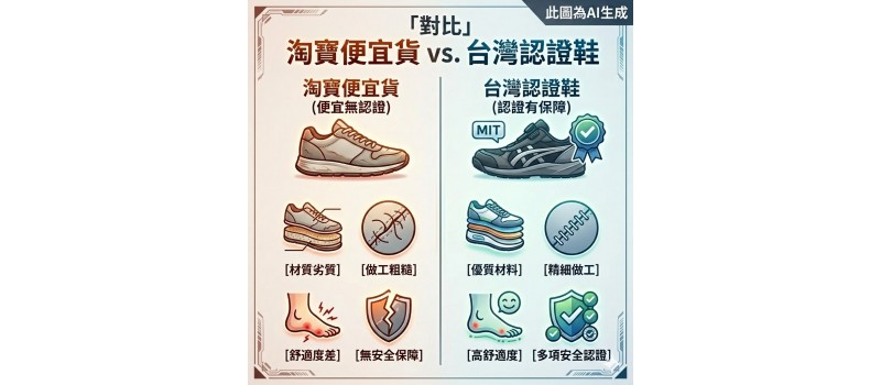 在網購平台上，常能看到僅需幾百元的「鋼頭鞋」，標榜堅硬無比