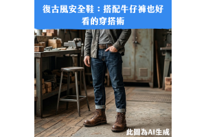 復古風安全鞋：搭配牛仔褲也好看的穿搭術