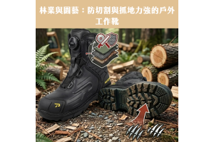 林業與園藝：防切割與抓地力強的戶外工作靴