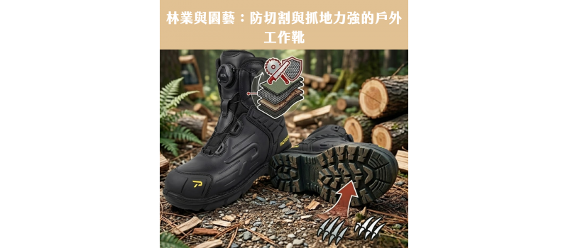 林業與園藝：防切割與抓地力強的戶外工作靴