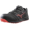 Mizuno_美津濃黑紅透氣BOA安全防護鞋F1GA225209