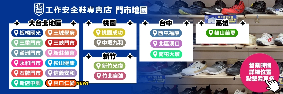 牧田工作鞋位置